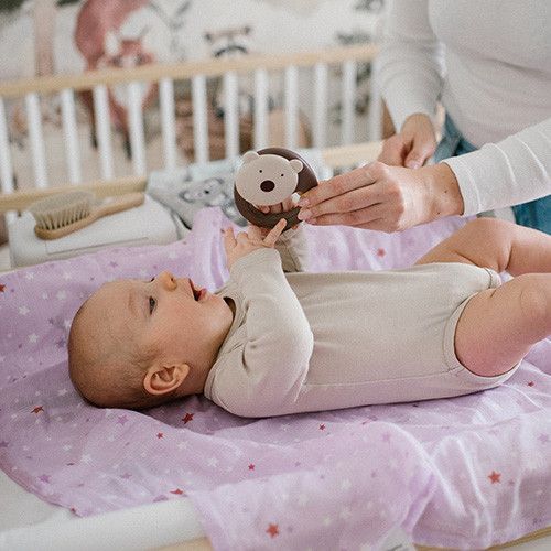 Погремушка 3м+ Babyono Мишка коричневая фото 4