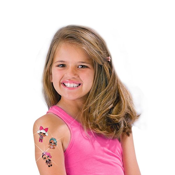 Набір дитячих безпечних тимчасових татуювань SES Creative Металик LOL SURPRISE! 28 шт фото 3
