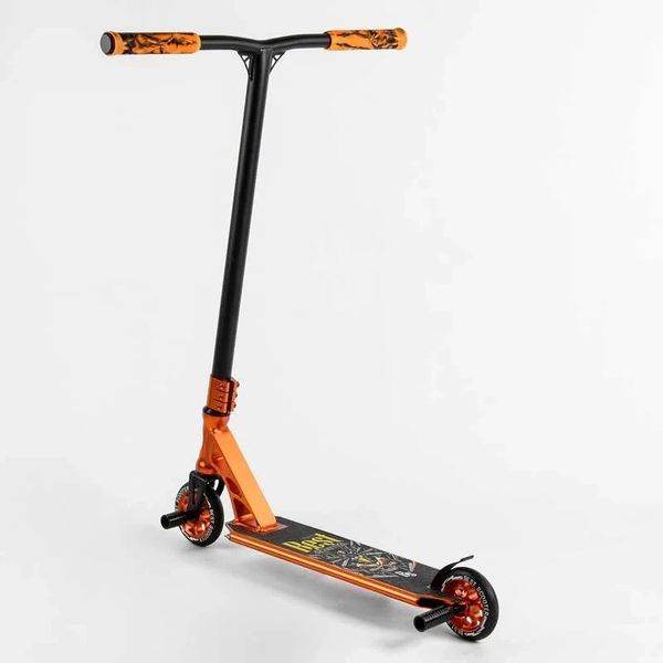 Трюковый самокат Best Scooter Spider HIC-система, пеги, анод, колёса 110 мм оранжевый 53880 фото 3