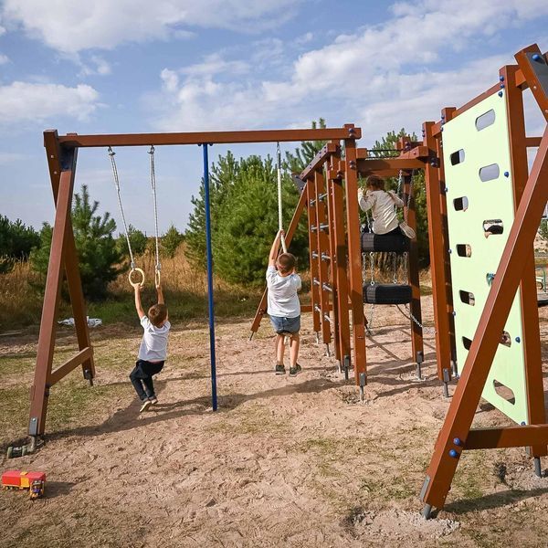 Уличный спортивный комплекс Kidigo Паучок 740х580х260см фото 10