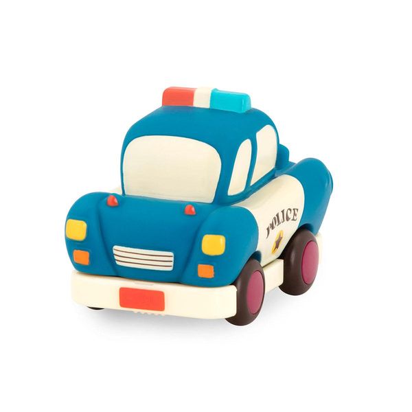 Іграшкова поліцейська машина Battat серії Кумедний автопарк 8 см синя BX1497Z фото 3
