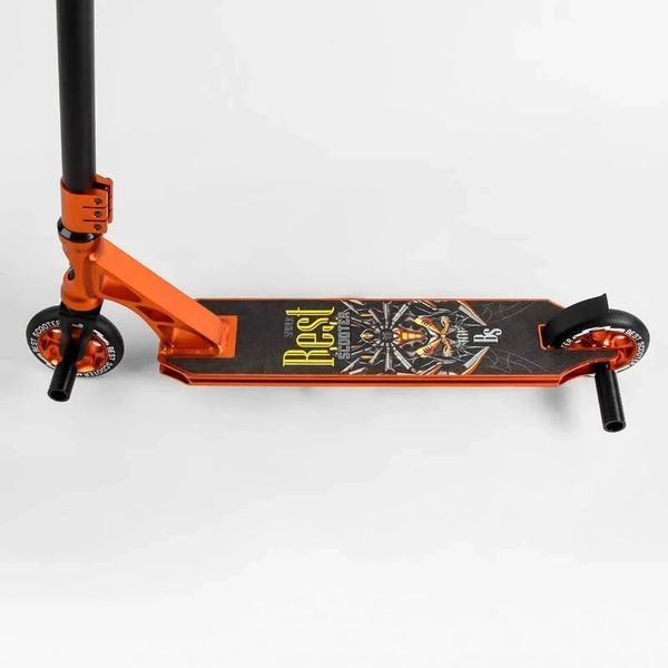 Трюковый самокат Best Scooter Spider HIC-система, пеги, анод, колёса 110 мм оранжевый 53880 фото 2