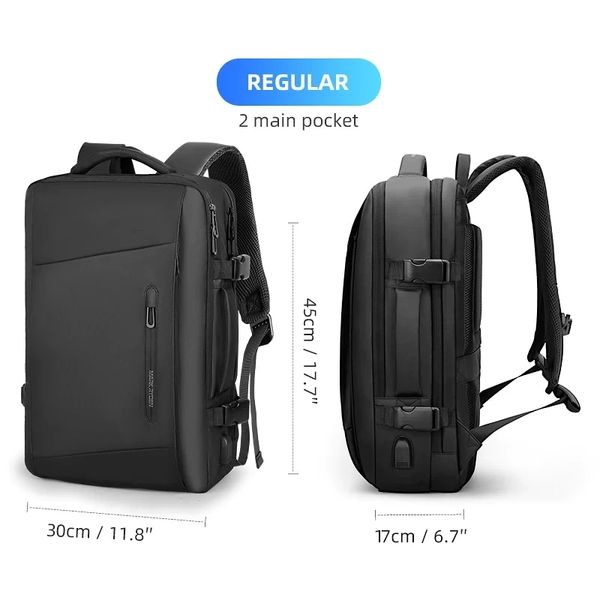 Міський стильний рюкзак - сумка Mark Ryden Switch для ноутбука 17.3' колір чорний MR9299 фото 9
