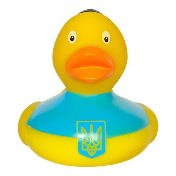 Стильная тематическая резиновая уточка FunnyDucks "Флаг UA " L1910 фото 2