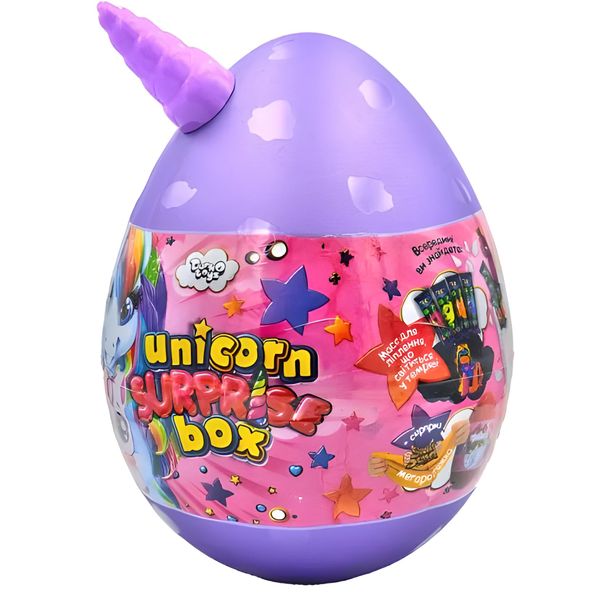 Яйцо - сюрприз Danko Toys Unicorn Surprise Box рус фиолетовый USB-01-01 фото 2
