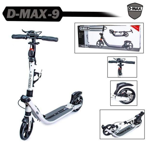 Двоколісний самокат складаний з дисковим гальмом Scale Sports D-Max-9 білий фото 2