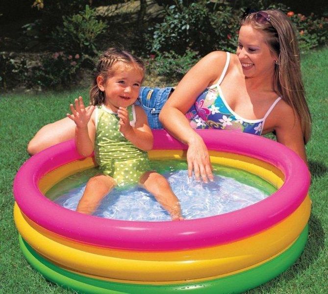 Дитячий надувний басейн Intex Веселка 61х22 см об'єм 33л 57107 фото 3