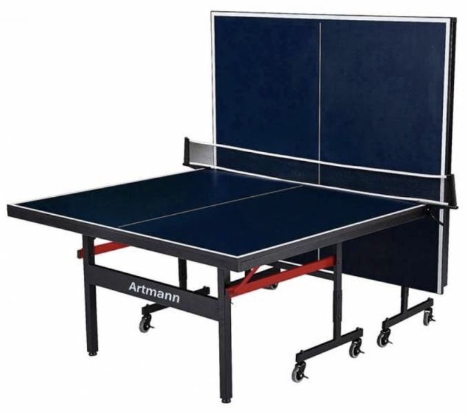Тенісний стіл пересувний Artmann Bronx Elite із сіткою 274х152 см ЛДСП синій фото 2
