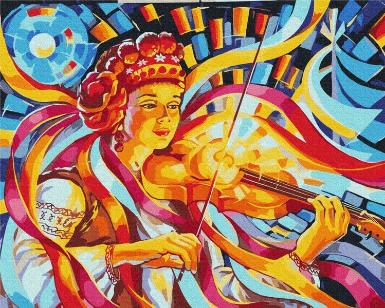 Картина за номерами BrushMe серії Патріот "Чарівна скрипка" ©Олег Лобурак 40х50см BS53315 фото 1
