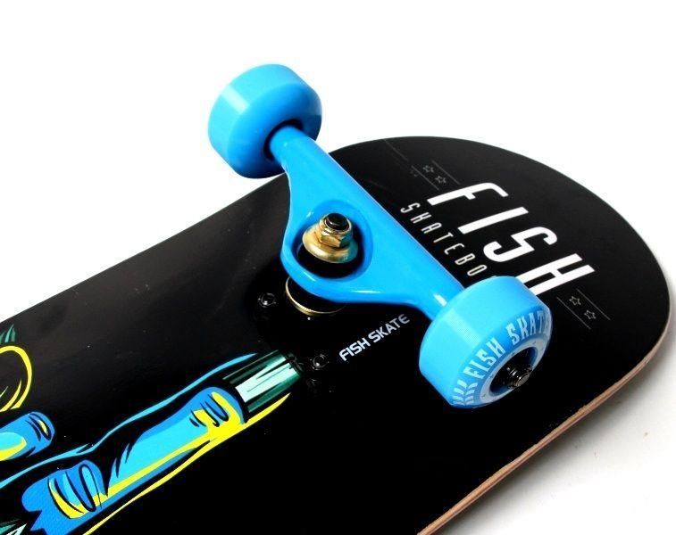 Профессиональный скейтборд (Скейт) канадский клен Fish Skateboard "Finger" фото 3