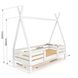 Деревянная кровать для подростка SportBaby Вигвам белая 190х80 см фото 5