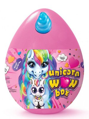 Яйце - сюрприз для дівчаток Danko Toys Unicorn WOW Box (рос) малиновий UWB-01-01 фото 1