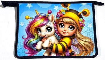 Папка для зошитів Bourgeois BeeGirl формат А4 блискавка P0245 фото 1