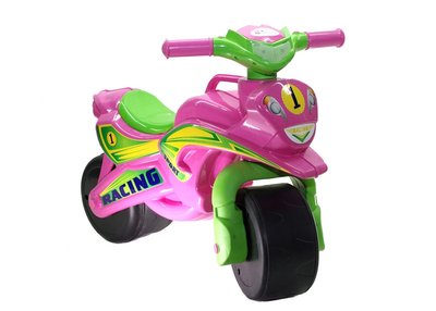 Мотоцикл-каталка Doloni "Спорт" музыкальный розовый 0139/3 фото 1