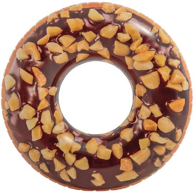 Детский надувной круг Intex для плавания Шоколадный пончик 114 см 56262 фото 1