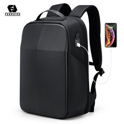 Функціональний міський рюкзак для ноутбука 15" Fenruien Spike Black FR8036 фото 1
