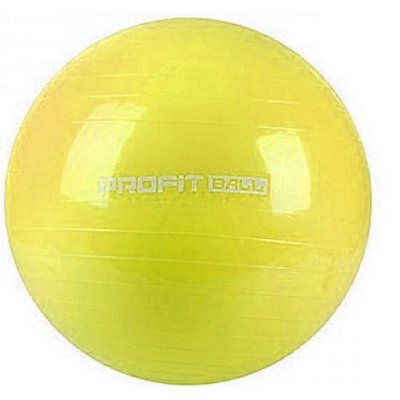 Мяч для фитнеса (фитбол) ProfitBall 75 см Желтый MS 0383 фото 1