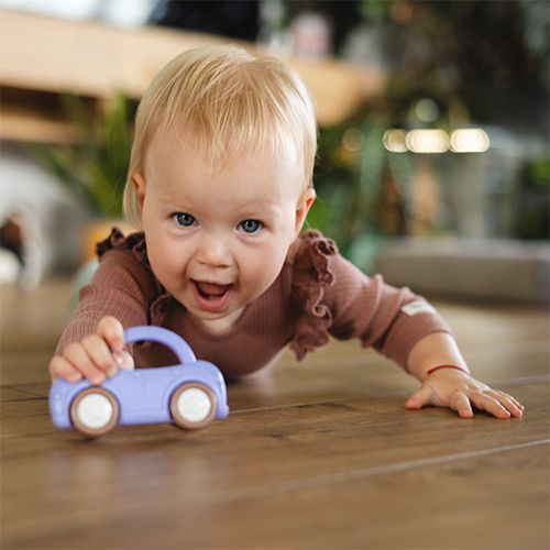 Брязкальце 0м+ Babyono Машинка бузкове фото 3