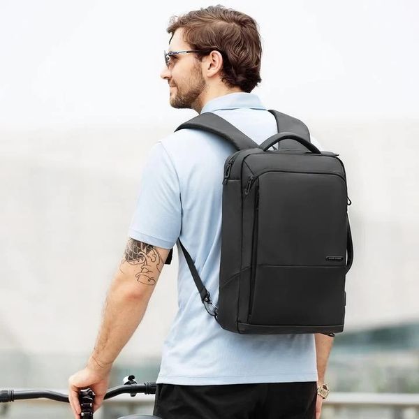 Городской слим рюкзак - сумка Mark Ryden Air для ноутбука 15.6' цвет черный MR9533 фото 9