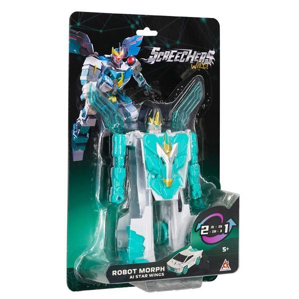 Робот-трансформер Стар Вингс (Screechers Wild Star Wings) Голубой единорог 5 сезон Robot Morph фото 8