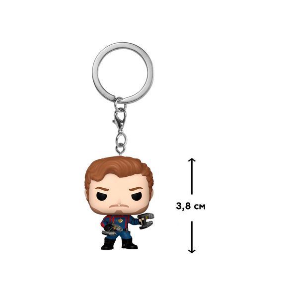 FUNKO POP! Игровая фигурка на клипсе серии "Стражи Галактики 3" - Звездный лорд 3.8 см фото 2