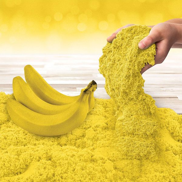 Кінетичний пісок для дитячої творчості з ароматом Kinetic Sand Банановий десерт 227 г фото 4