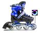 Розсувні роликові ковзани для підлітка 38-42 Scale Sports Blue з підсвічуванням переднього колеса фото 2