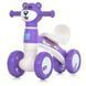 Дитячий перший біговел Bambi Little Bear колеса 6" музичний пластиковий фіолетовий M 5762 фото 1