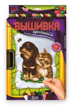 Вишивка хрестиком за номерами з багетною рамкою Danko Toys Політ джмеля VK-02-03 фото 1