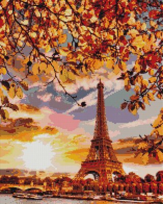 Алмазна мозаїка Brushme "Осінній Париж" 40х50см DBS1042 фото 1