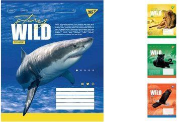 Учебные тетради в линейку на 96 листов 1Вересня Stay wild 5 шт. 765064 фото 1