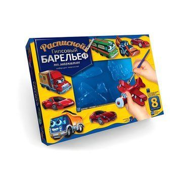Расписной гипсовый барельеф Danko Toys Транспорт 8 фигур РГБ-01 фото 1