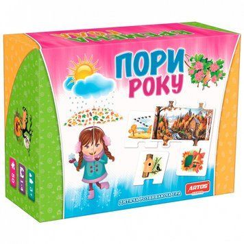 Обучающая игра с карточками Artos Games Времена года (укр) 0567 от 3 лет фото 1