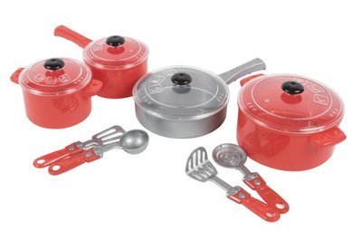 Набор игрушечной посуды Орион Кристинка №1 11 элементов красный 526 фото 1