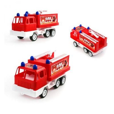Іграшкова пожежна машина Maximus Карго 16 см червона 5169 фото 1