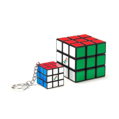 Кубик Рубика RUBIK`S 3х3 и мини-кубик (с кольцом) Классическая упаковка фото 1