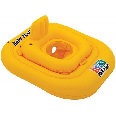 Дитячий безпечний плотик для плавання Intex зі спинкою 79х79 см 56587 фото 1
