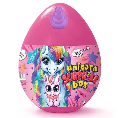 Яйце - сюрприз Danko Toys Unicorn Surprise Box (рос) малиновий USB-01-01 фото 1