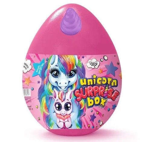 Яйцо - сюрприз Danko Toys Unicorn Surprise Box рус малиновый USB-01-01 фото 1