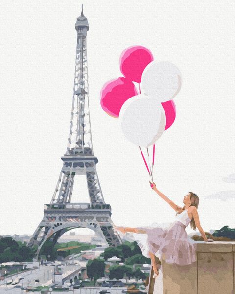 Картина за номерами Rainbow Art "Мрії про Париж" 40х50 см GX39466-RA фото 1