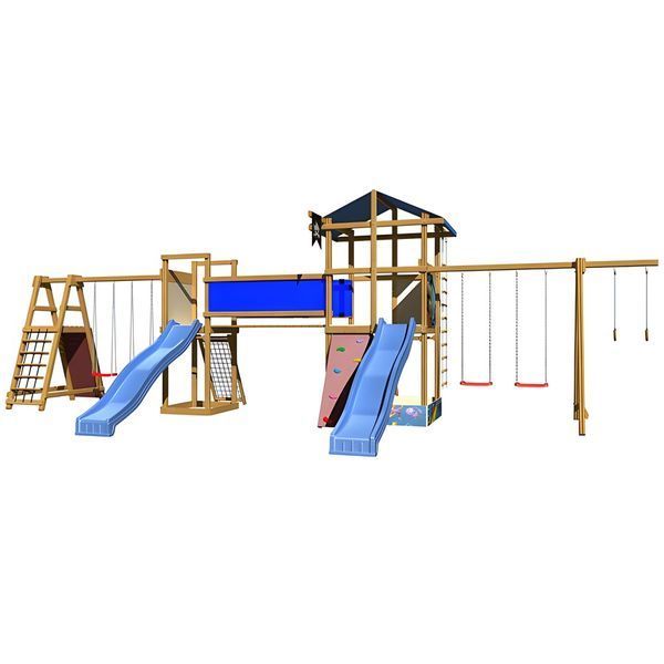 Детский уличный игровой комплекс SportBaby-13 960х400х315см фото 3