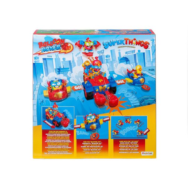 Ігровий набір SUPERTHINGS серії "Kazoom Kids" S1 Балун - Боксер (3 машинки, Казум-кід, 3 фігурки) фото 2