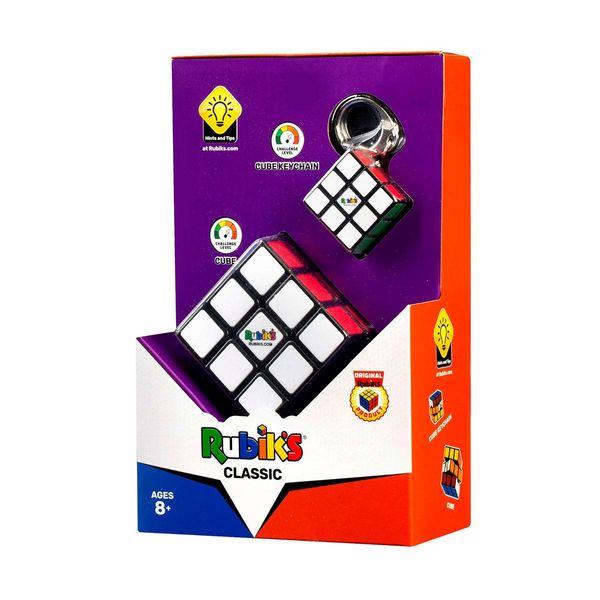 Кубик Рубика RUBIK`S 3х3 и мини-кубик (с кольцом) Классическая упаковка фото 4