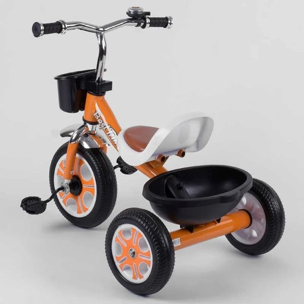 Дитячий триколісний велосипед Best Trike EVA колеса помаранчевий LM-5207 фото 2
