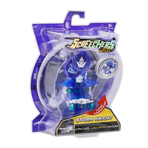 Дикий Скрічер Стормнайт (Screechers Wild Storm Knight) Синій робот 3 сезон 1 space lvl фото 9