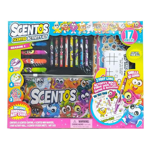 Ароматный набор для творчества Scentos - Забавная компания (карандаши, маркеры, наклейки, раскраска) фото 2