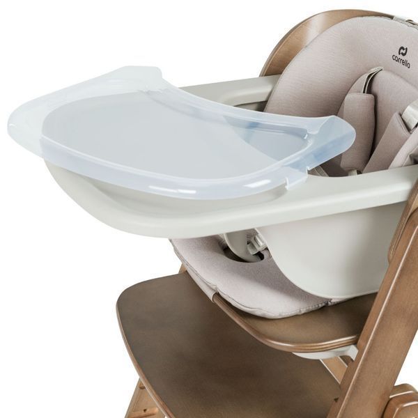 Стільчик для годування CARRELLO Focus дерев'яний з шезлонгом Croissant Beige CRL-16801 фото 7