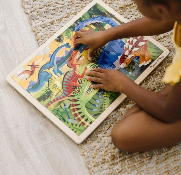 Деревянный пазл в рамке Melissa & Doug &laquo;Динозавры&raquo; 24 элемента MD19066 фото 10