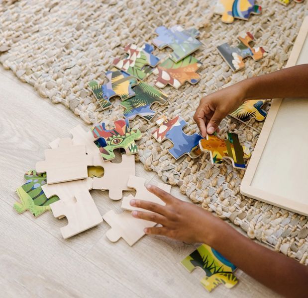 Деревянный пазл в рамке Melissa & Doug &laquo;Динозавры&raquo; 24 элемента MD19066 фото 8