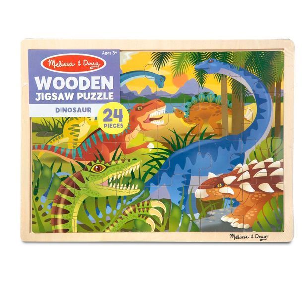 Деревянный пазл в рамке Melissa & Doug &laquo;Динозавры&raquo; 24 элемента MD19066 фото 4